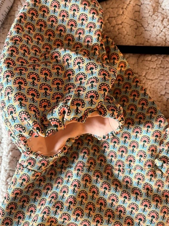 Alice + Olivia Dana Printed Puff Sleeve Mini Dress - Solstice Floral - Size 6 - Picture 12 of 12